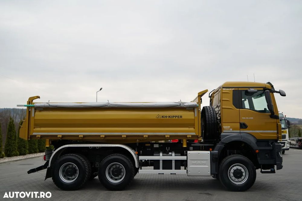 MAN TGS 33.480 / 6X6 / BASCULATOR 3 LATE / BORDMATIC / HYDROBRA / KH KIPPER / AUTOMAT / NOU / DISPONIBIL IMEDIAT / - 16