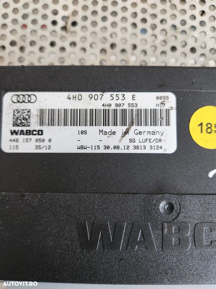 Calculator Modul Confort Suspensie Perne Aer Audi A8 4H D4 An 2010-2011-2012-2013-2014-2015-2016-2017 Cod 4H0907553E Dezmembrez Audi A8 3.0 Tdi Motor CLA Cutie NNY An 2010-2011-2012-2013-2014-2015-2016-2017 - Dezmembrari Arad - 5