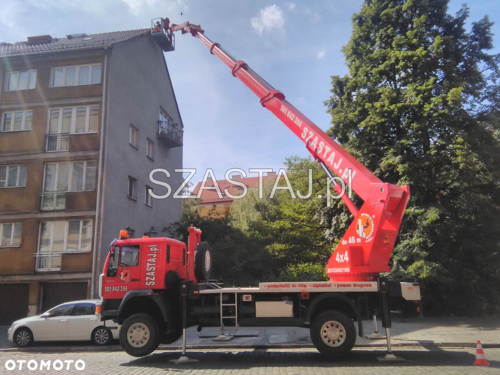 MAN Podnośnik Koszowy Wumag WT 355 4x4  - 35 Metrów w Górę 25 Metrów w Bok Pilot Palfinger Udźwig 400 kg Multitel GSR Ruthmann - 5