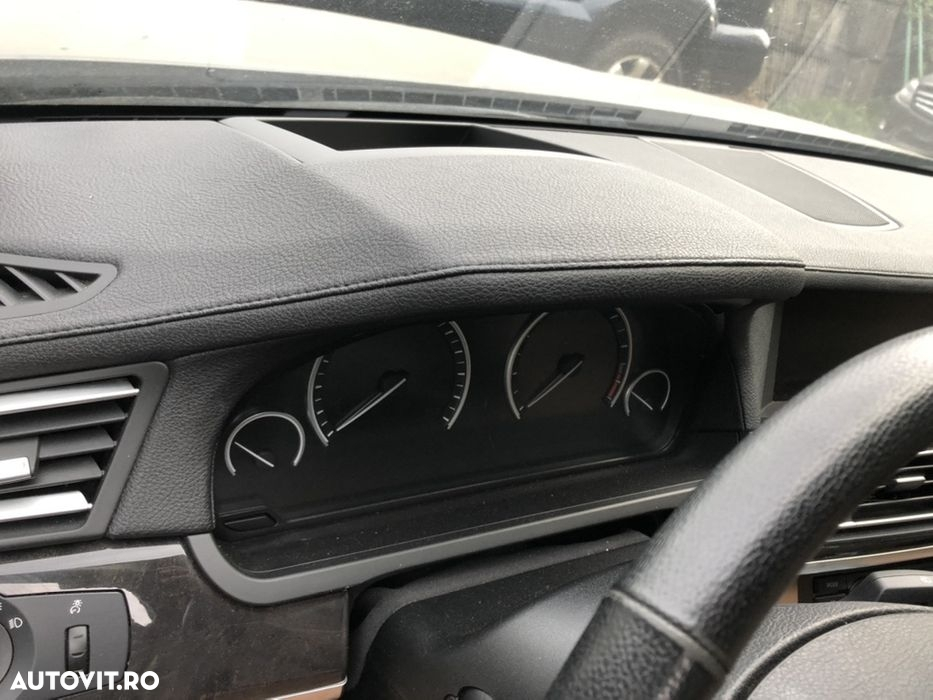 Plansă bord bmw F01 F02 cu hud head up display neagra cu piele airbag 730xd kit - 4
