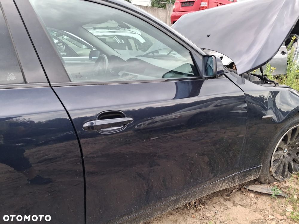 BMW E60 DRZWI PRAWY PRZOD PRZEDNI ORIENTBLAU METALIC 317 - 2