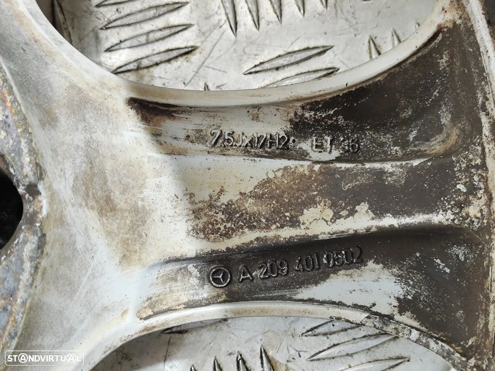 Conjunto Jantes 17 Originais Mercedes Benz Class C W203 7,5J 8,5J ET34 ET36 5x112 - 7