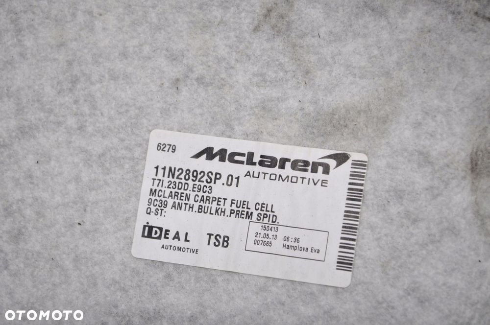 MCLAREN MP4 SPIDER WYKŁADZINA 11N2892SP.01 - 8