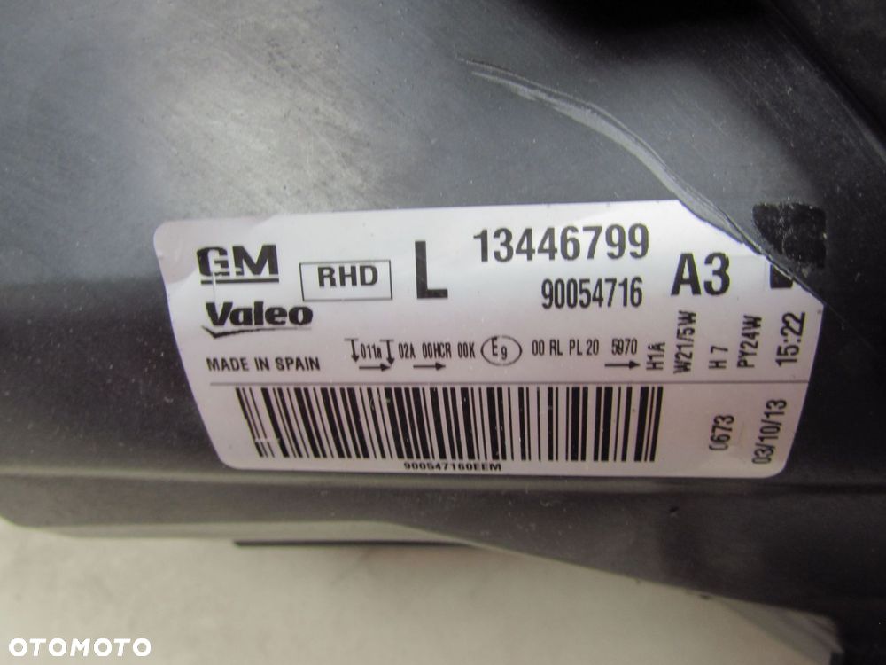 OPEL CORSA D LIFT 11-14 LAMPA PRZOD LEWA 13446799 UK RHD - 6