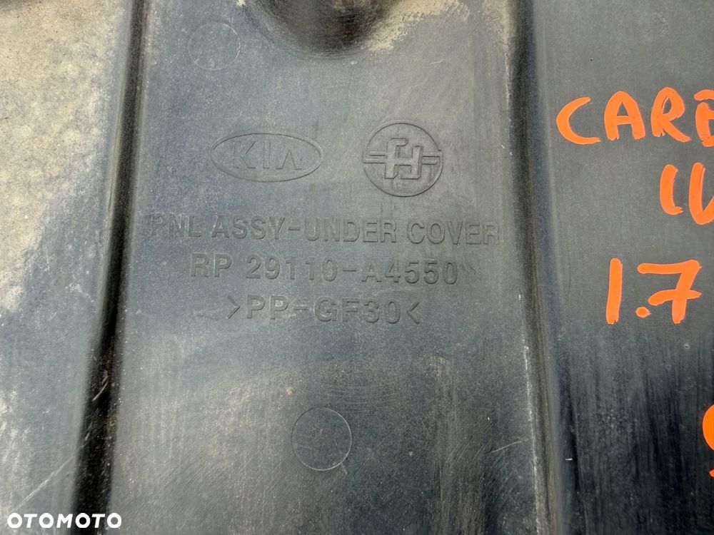 kia carens 4 iv 1.7 crdi osłona dolna płyta pod silnik 29110-a4550 - 8