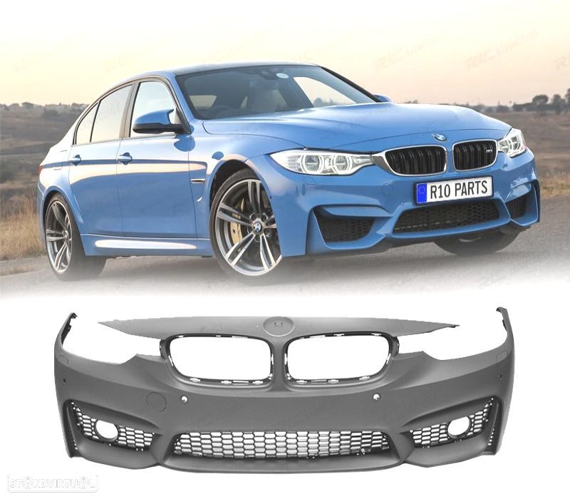 PÁRA-CHOQUES FRONTAL BMW F30 F31 LOOK M3 PDC SRA - 1