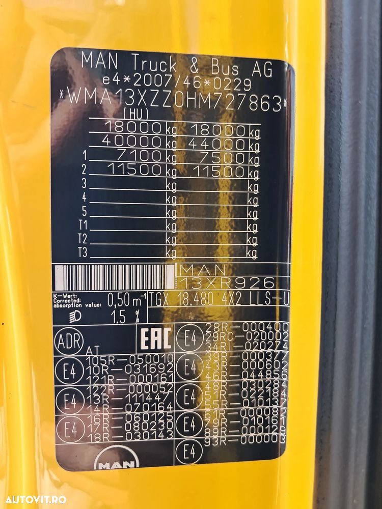 MAN TGX 18.480 MEGA 480CP AUTOMAT RETARDER EURO 6 - 25