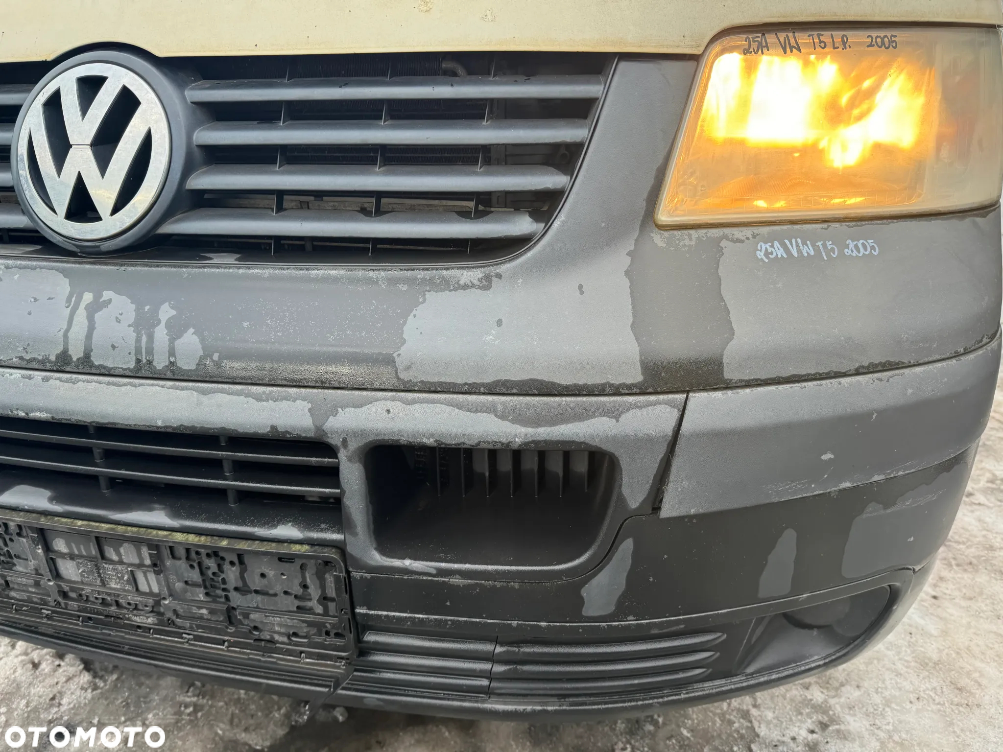 VW T5 ZDERZAK PRZÓD PRZEDNI - 7