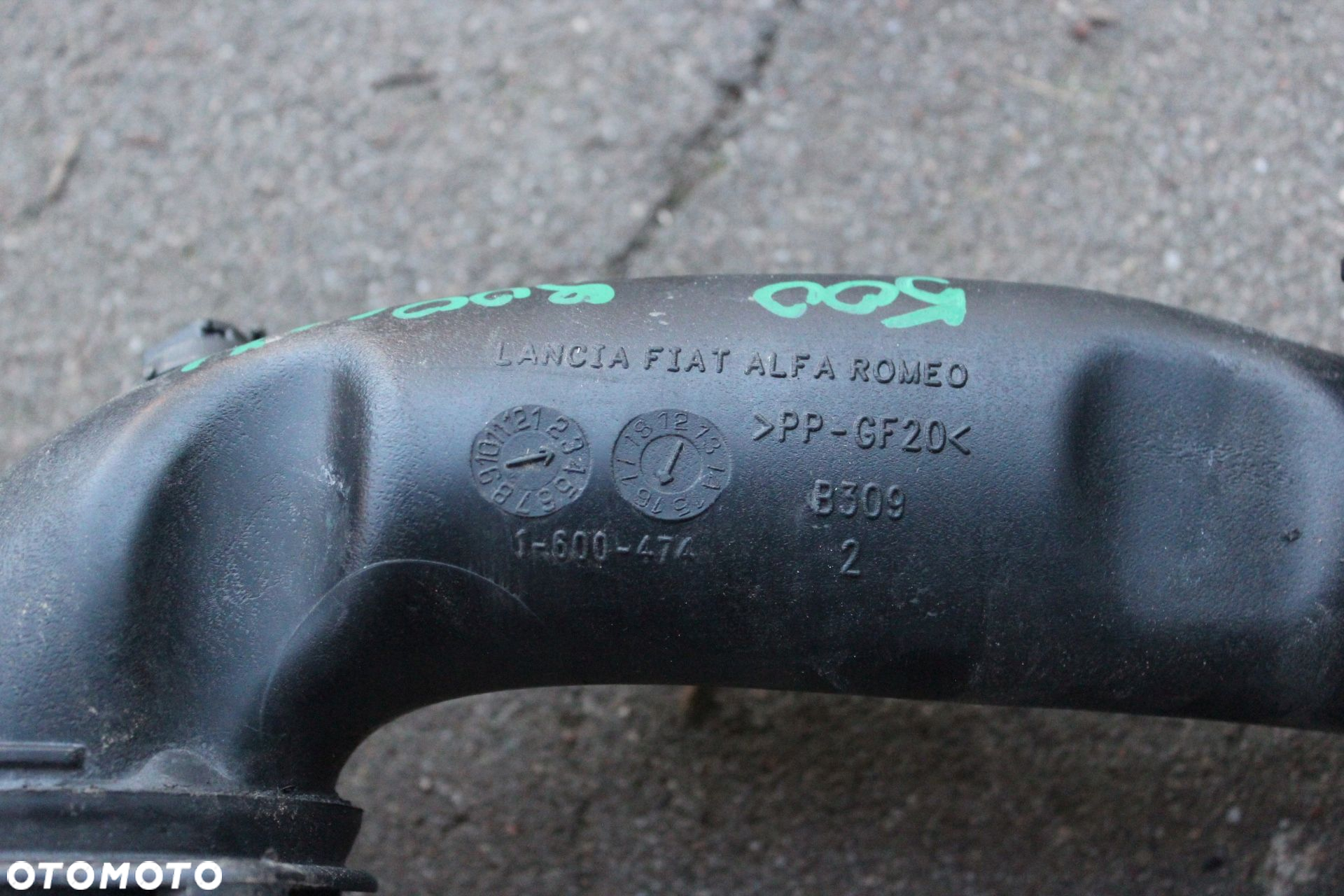 Rura Intercoolera Fiat 500 0.9 Turbo 1-600-474 - 3