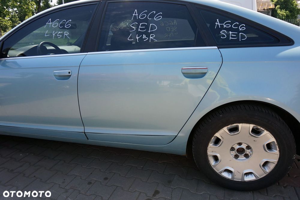 DRZWI TYLNE LEWE A6 C6 SEDAN LY5R  NIEBIESKI AUDI 2004-2008 - 2