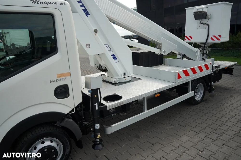 Renault MAXITY 120 DXI / ELEVATOR DE 18 METRI / ELEVATOR DE PODEA AERIAL MUTLITEL MT 182 / COȘ PENTRU 2 PERSOANE - 200 KG / IMPORTAT - 12