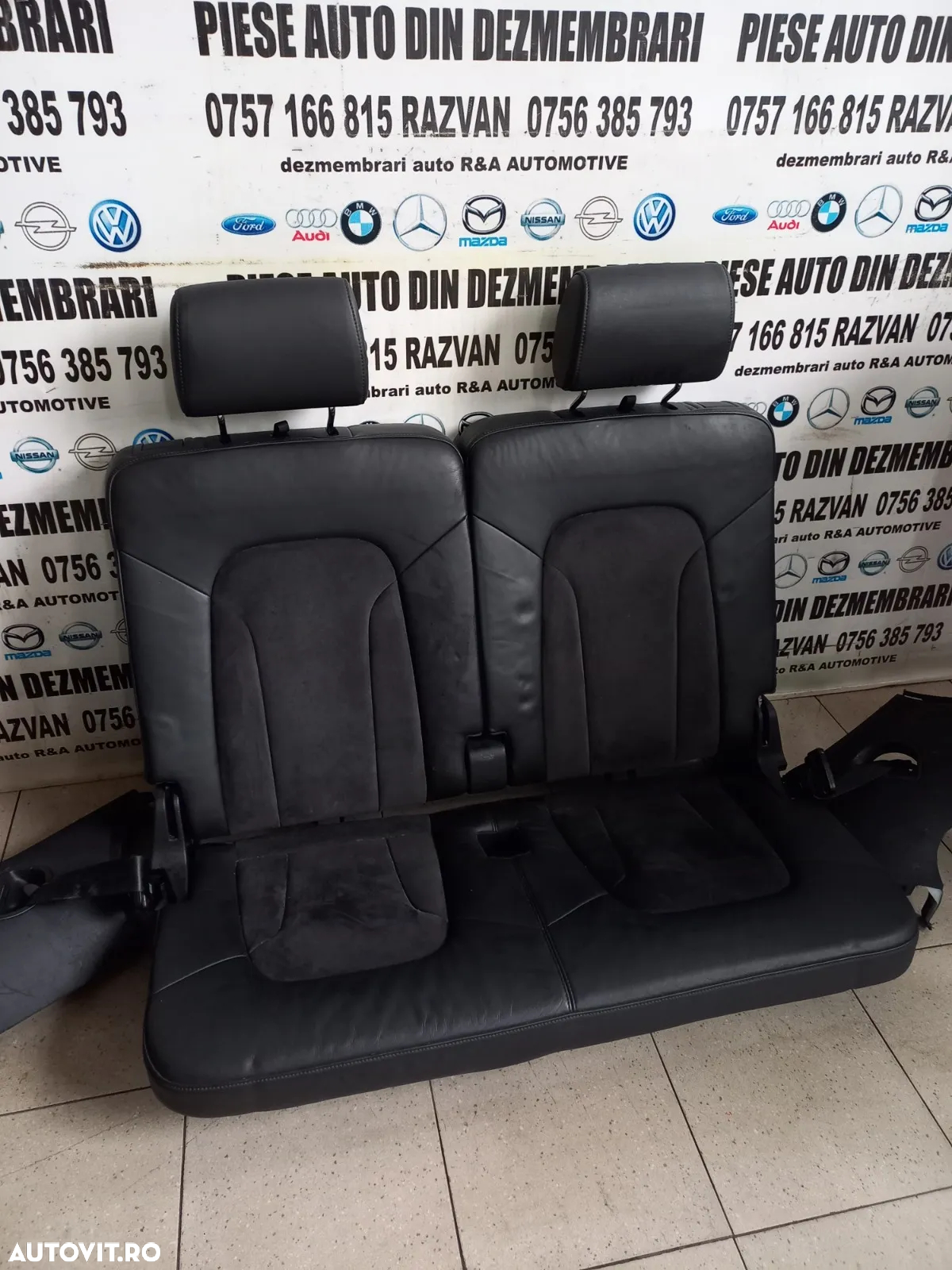 Scaune Spate Bancheta Locurile 6 Si 7 Din Piele Audi Q7 4L An 2006-2007-2008-2009-2010-2011-2012-20 - 7