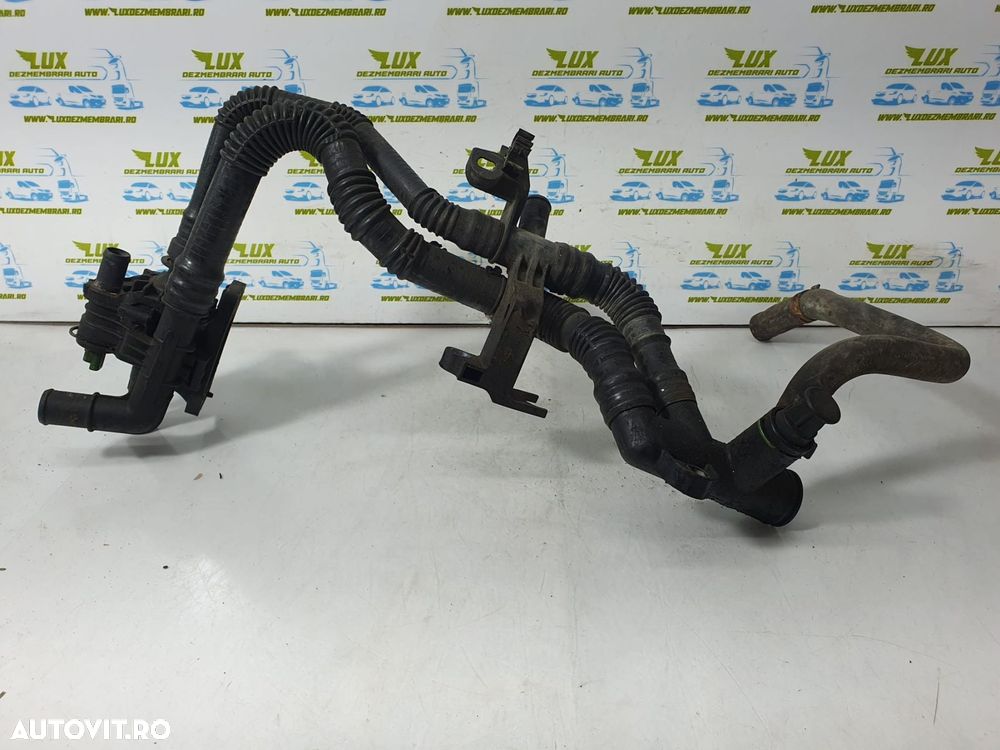 Carcasa corp termostat furtun apa 1.6 hdi 9HZ 9HY 9HX 9647767180 Ford - 1