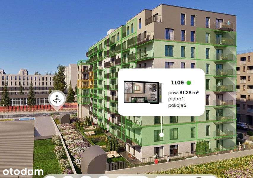Piekne mieszk/3 pok/Szczepin/z ogrzew. miejskim/id