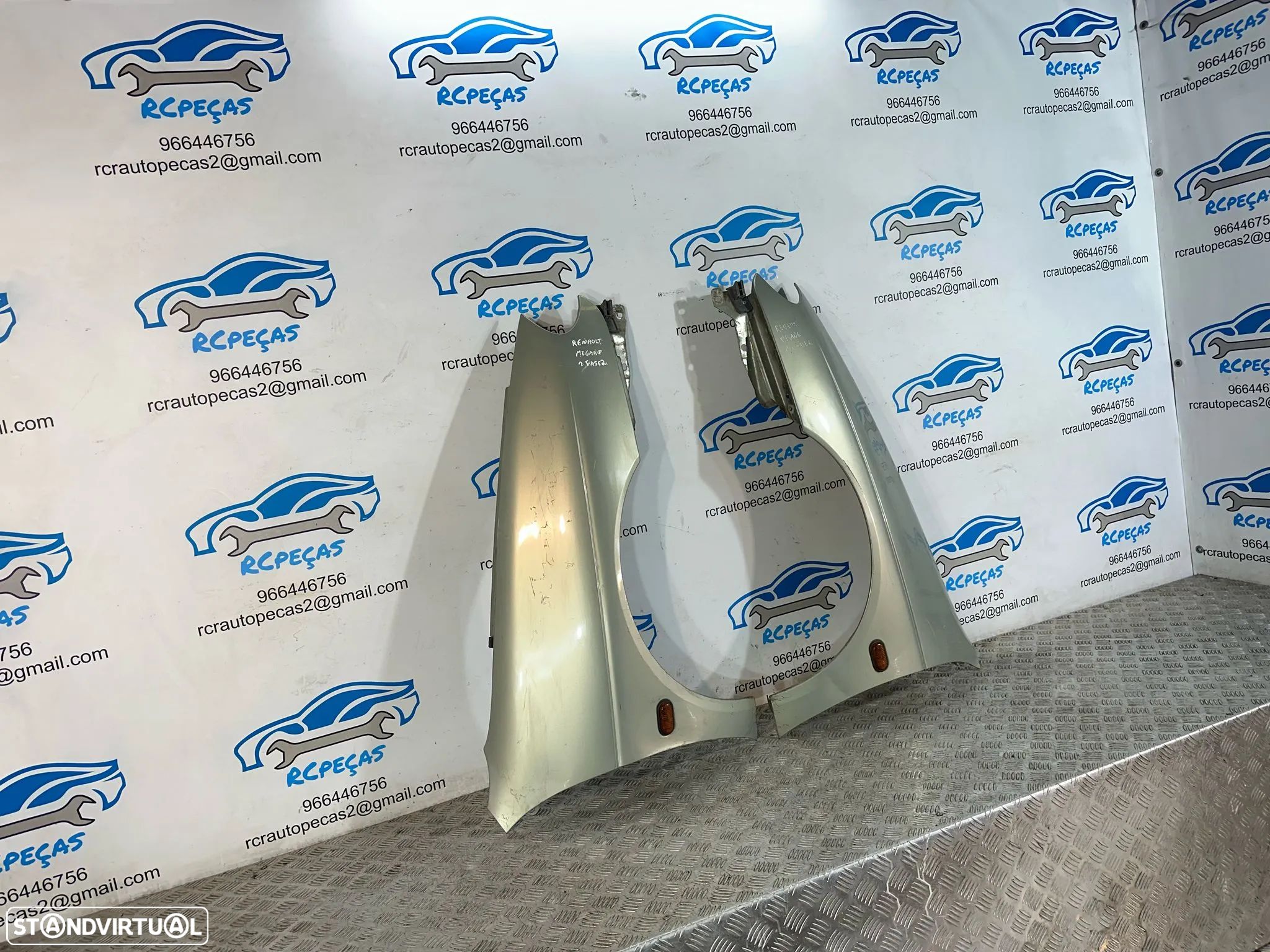 .Conjunto Guardalamas Frente Frontal Esquerdo Direito Original Renault Megane 1 MK1 Fase 2 1999 - 2003 - 1