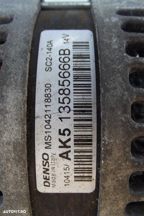 Alternator Opel Corsa E motor 1.2 Corsa D Astra J dezmembrez Corsa E - 2