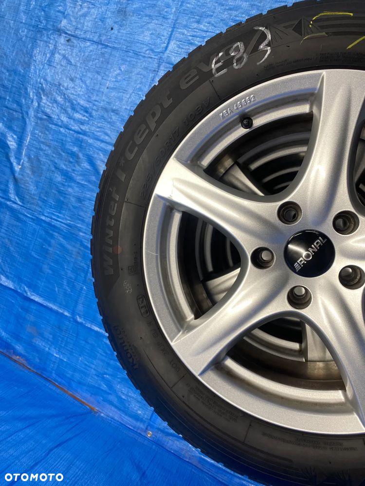 KOŁA KOŁO FELGA ALUMINIOWE ALUSY RONAL 8J 17" 5X120; 72,6mm ET35 OPONY HANKOOK 5,7mm BMW X1 X3 X5 3 SERIA 5 SERIA - 7