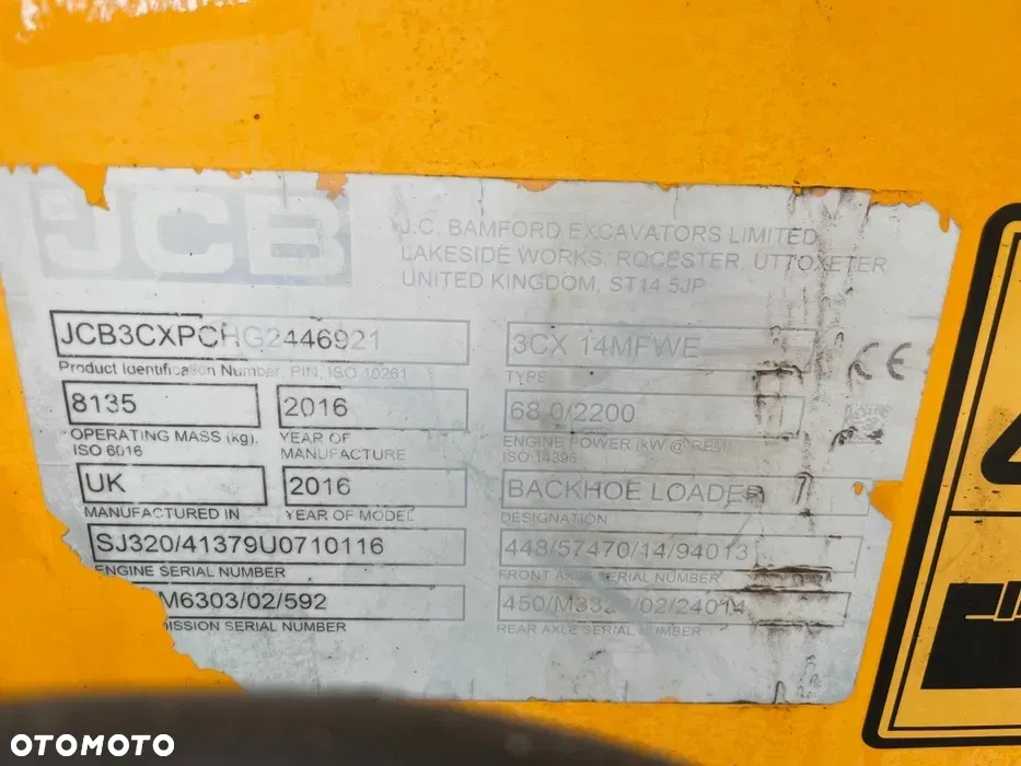 JCB 3CX R.2016 Joystick 5200mtg - 14