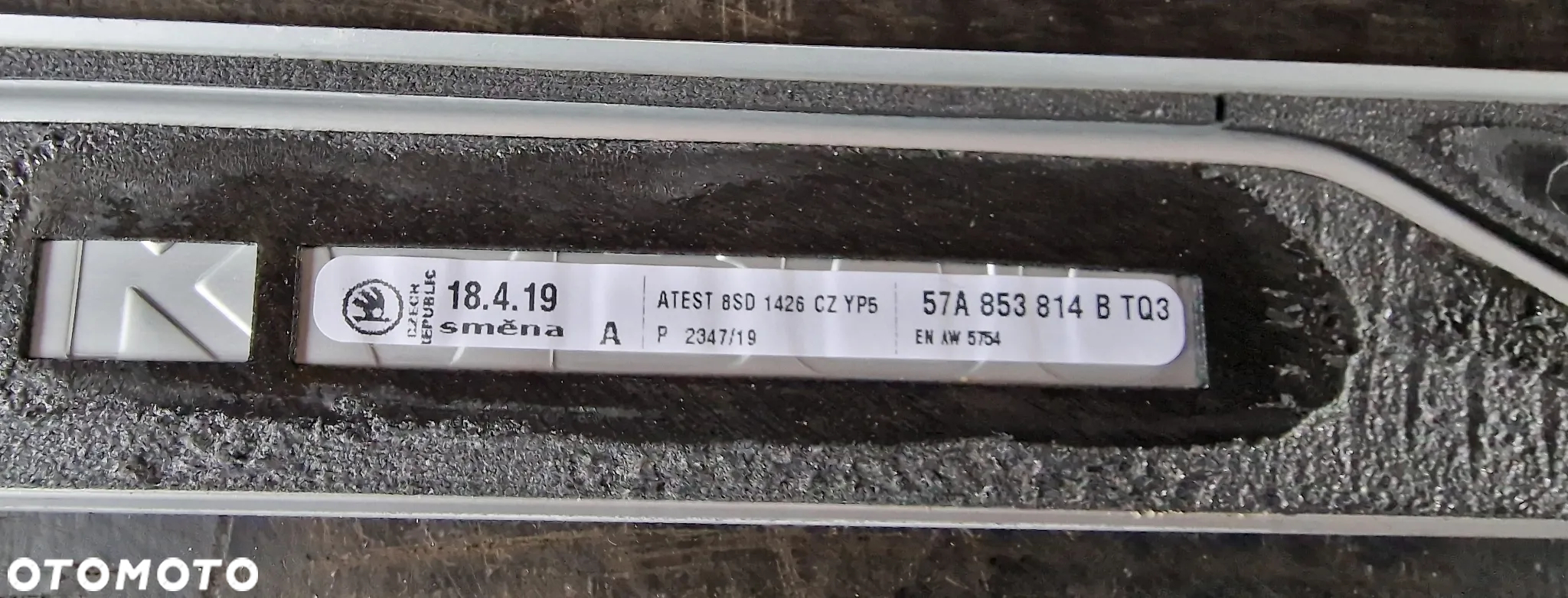 LISTWY PROGOWE NAKŁADKI KOMPLET 57A853557B 57A853558B 57A853814B SKODA KAROQ - 8