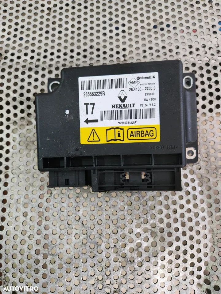 Calculator Modul Airbag Renault Scenic 3 Grand Scenic 3 Megane 3 Laguna 3 Cod 285583229R Dezmembrez Renault Grand Scenic 1.5 Dci An 2009-2010-2011-2012 Manual 6+1 Trepte 2x4 - 3