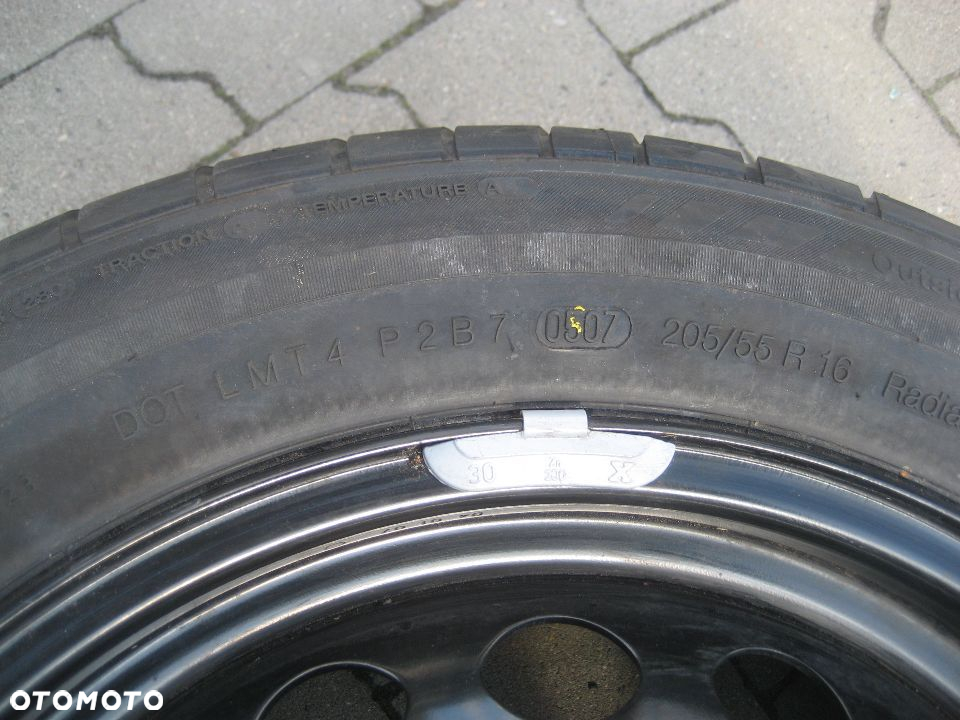 volvo v70 lift 04-07r koło dojazdowe opona 16x7j et49 5x108 9173122 opona continental - 6