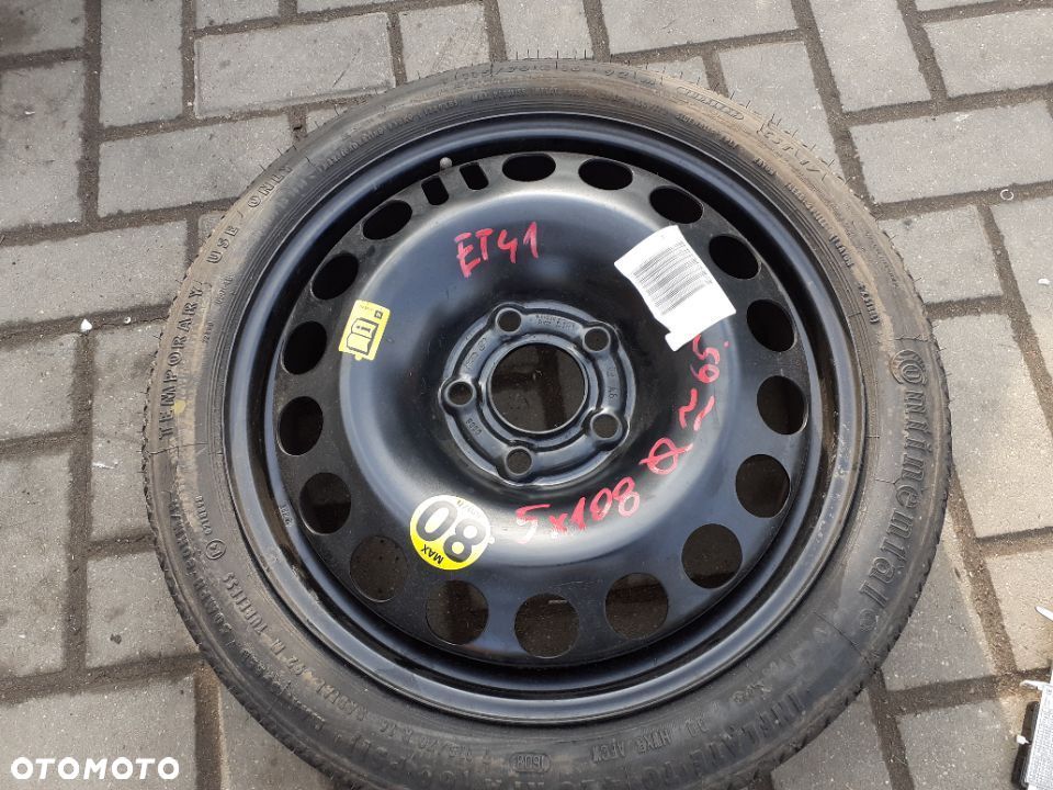 # DOJAZDÓWKA KOŁO DOJAZDOWE ZAPAS ZAPASÓWKA VOLVO 5X108 - 1