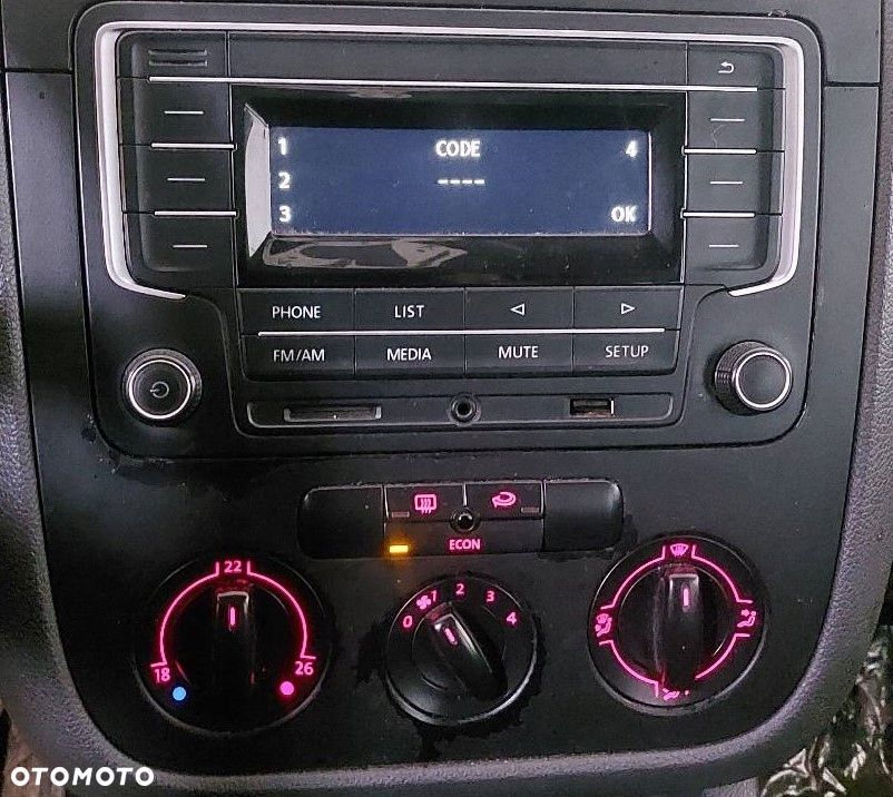 RADIO ODTWARZACZ + PANEL NAWIEWU + RAMKA VOLKSWAGEN GOLF V 7F0035153 - 1
