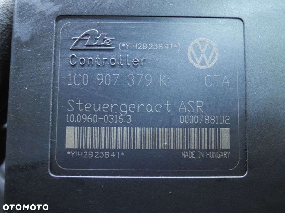 SKODA OCTAVIA 1.9D 1J0614417D 1C0907379K POMPA ABS + WTYCZKA INSTALACJA - 3