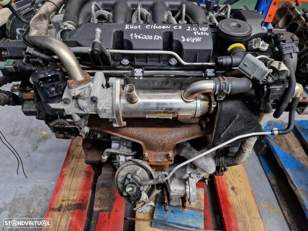 Motor usado RH01 CITROEN C5 2.0 HDI 140CV DELPHI PEUGEOT - 4