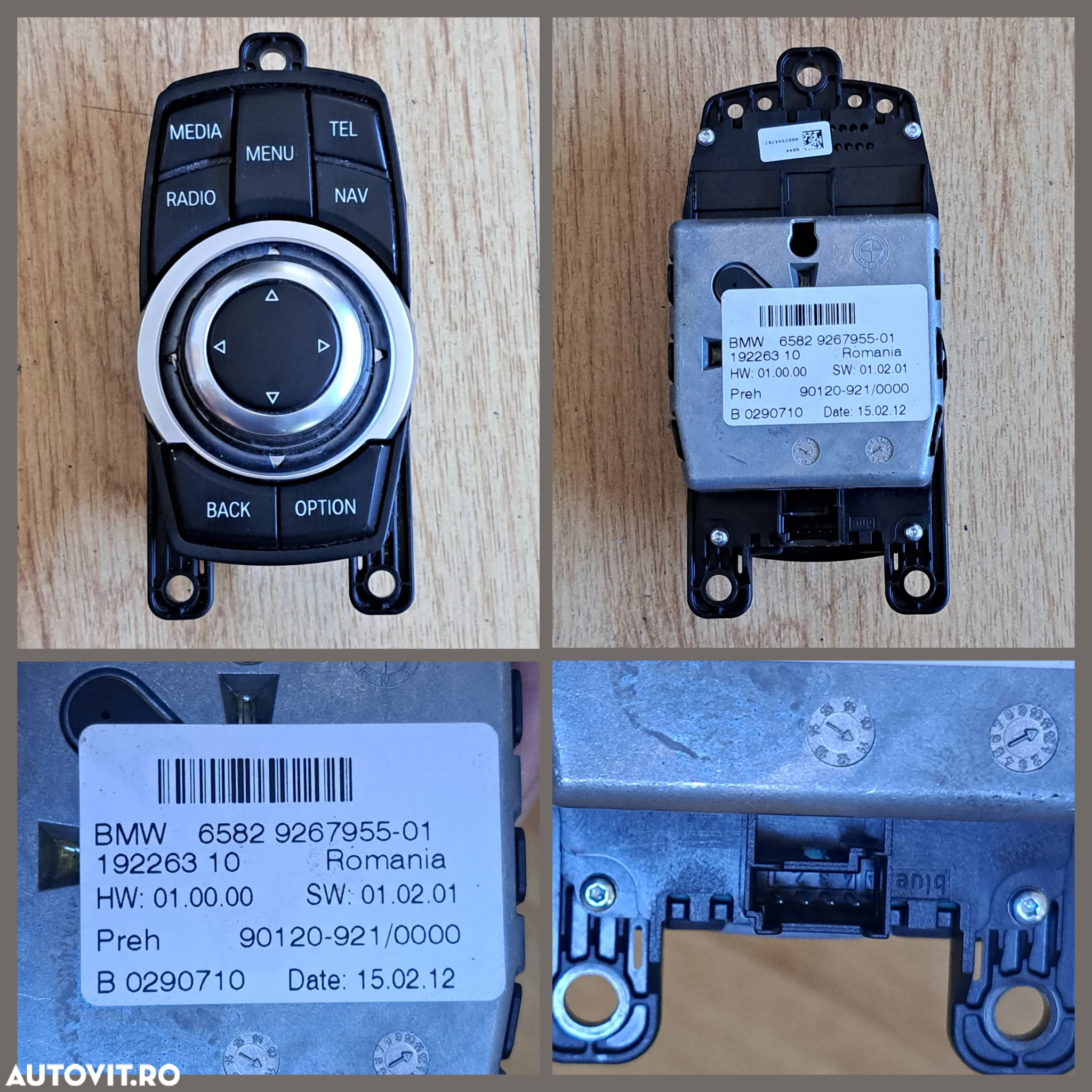 Set kit navigatie BMW F30 display 8.8" unitate navigatie CIC Joystick Panou butoan comanda Radio CD - 5