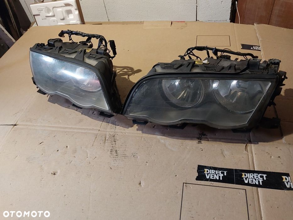 Jasny środek KOMPLET bmw e 46 sedan touring przednia lampa prawa lewa - 4