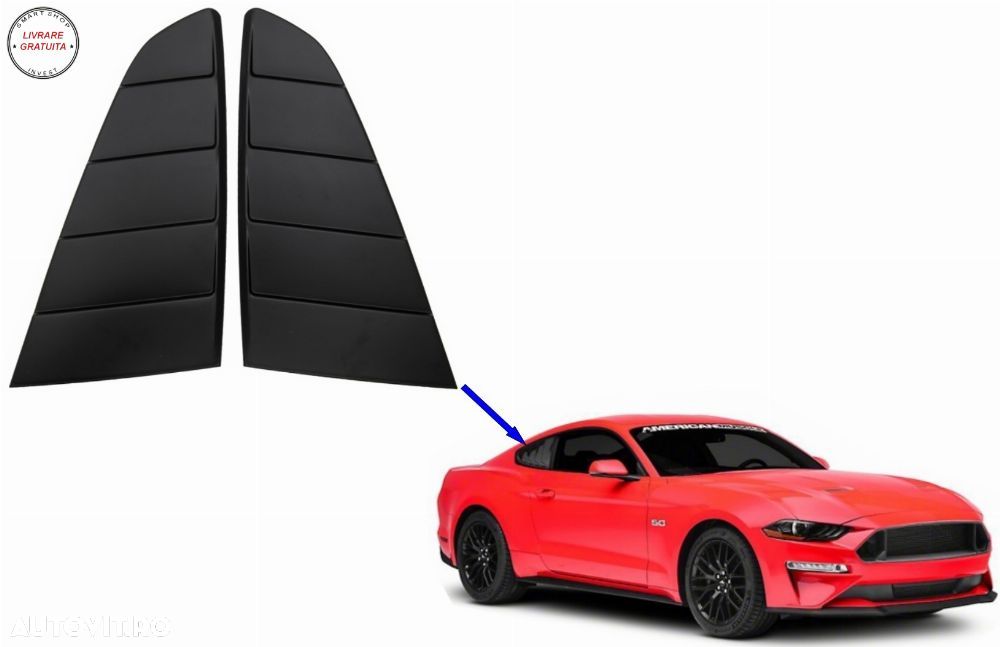 Ornamente Geamuri Laterale Spate compatibile cu FORD Mustang Sixth Generation (201- livrare gratuita - 9
