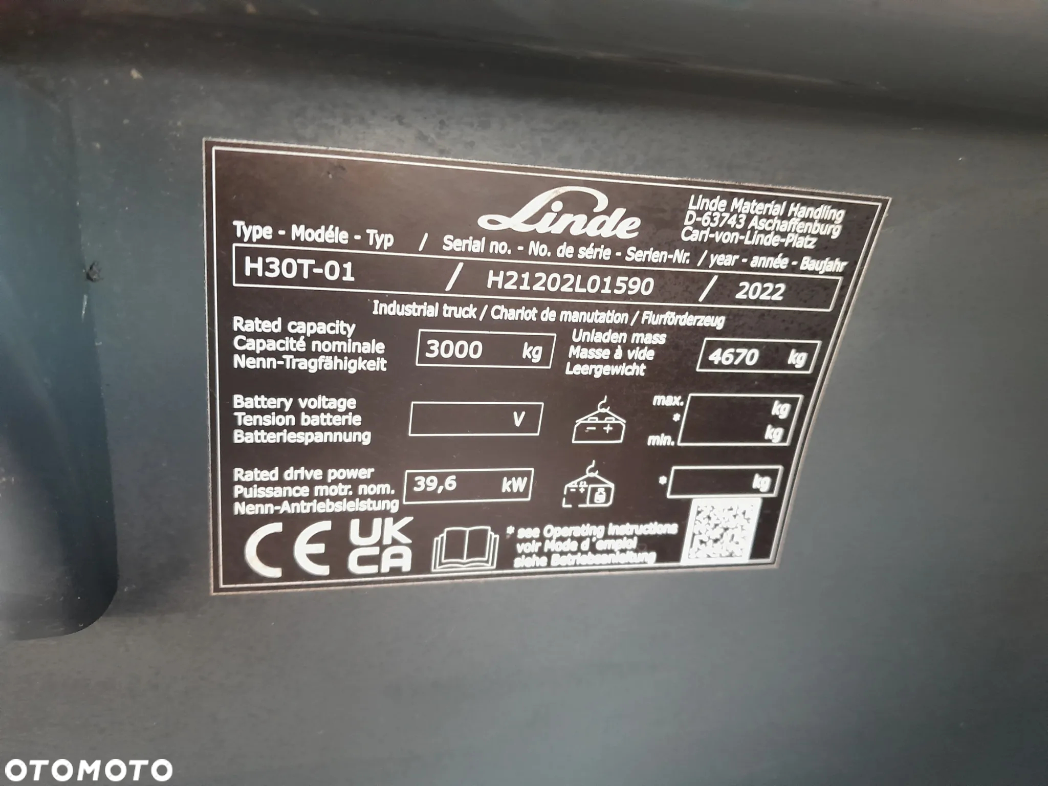 Linde H30T-01 - 12