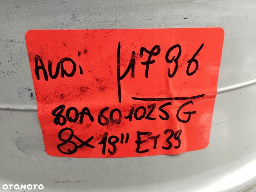 Felga Alu 5x112 Audi Q5 8J x 19 ET 39 1szt 80A 601025 G - 3