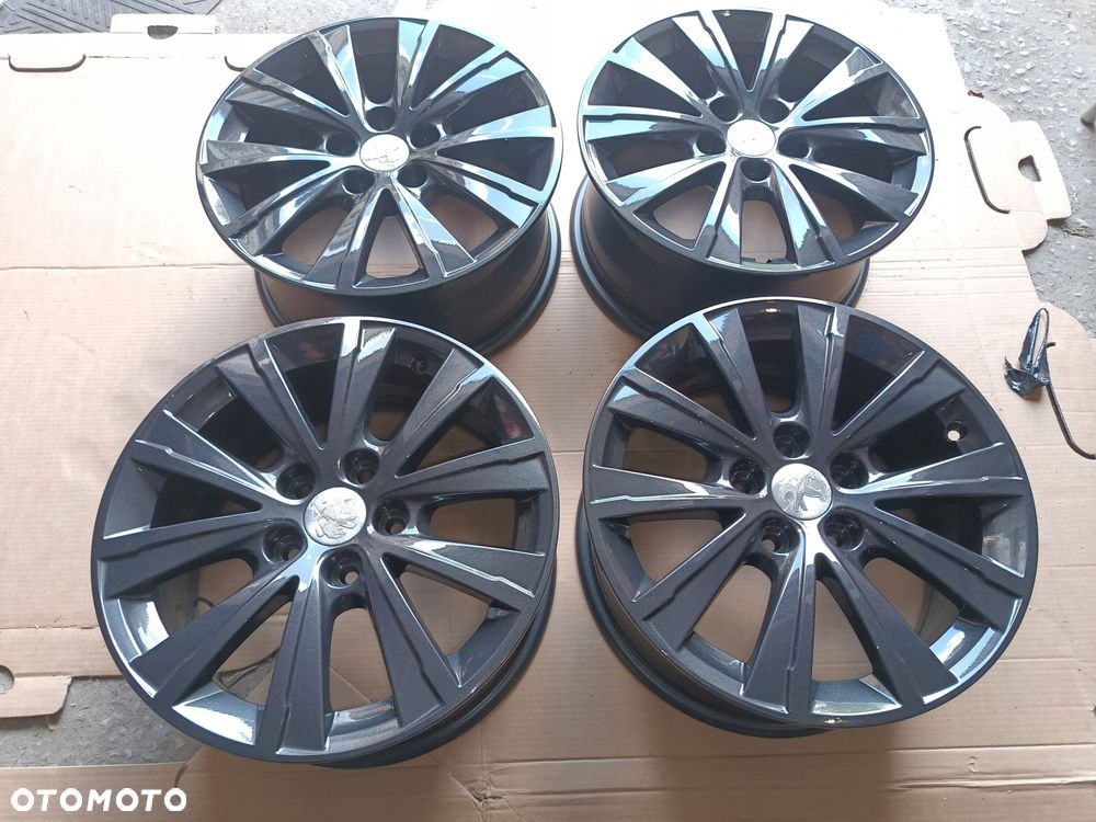 peugeot 308 t9 felgi 16" 7j 5x108 jak nowe grafit 9677989677 - 2