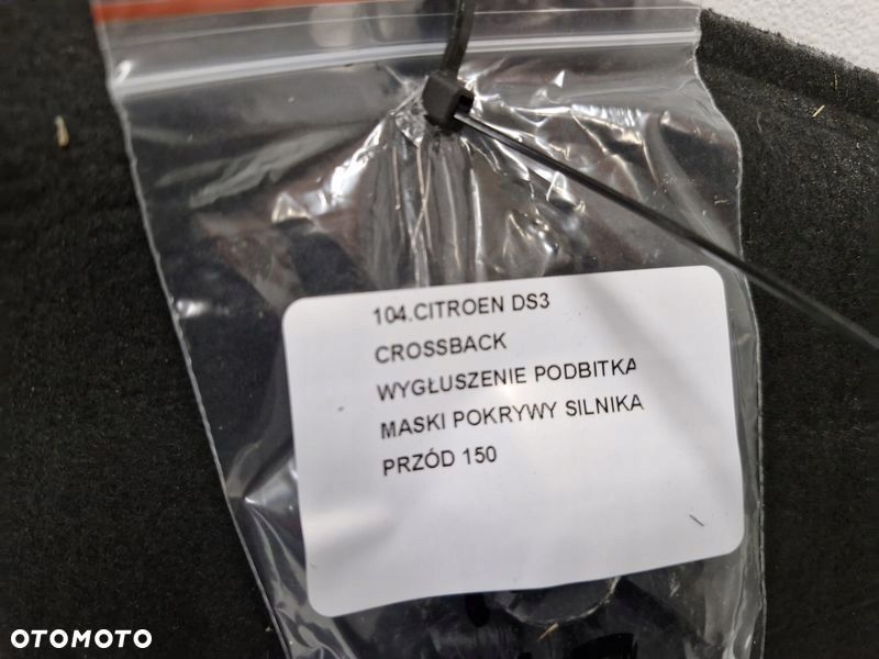 CITROEN DS3 CROSSBACK WYGŁUSZENIE PODBITKA MASKI POKRYWY SILNIKA PRZÓD - 2