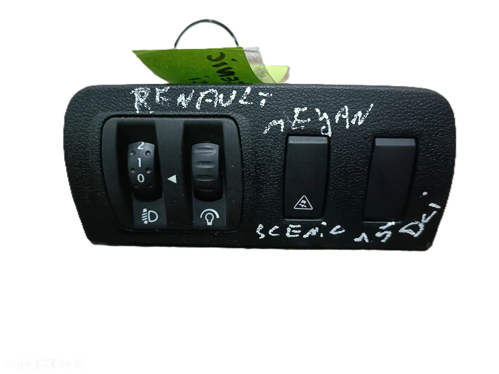RENAULT MEGANE SCENIC III 09-16 r. panel przełącznik regulacji świateł 08802020 + - 7