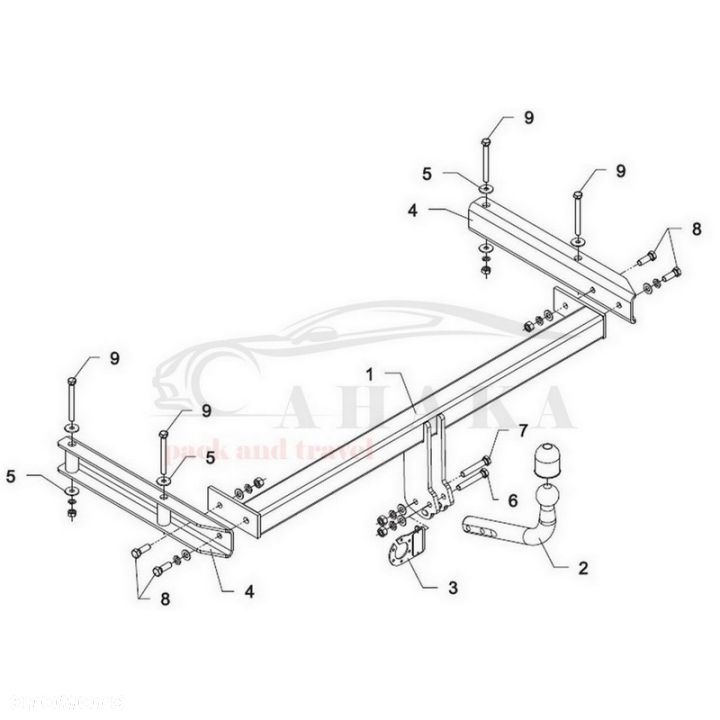 Hak Holowniczy Odkręcany Do Audi A6 C6 Sedan 2004-2011 - 4