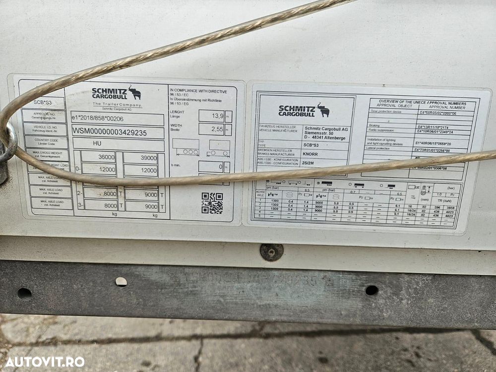 Schmitz Cargobull VARIOS, liftanta, scanduri aluminiu, finantare - 7