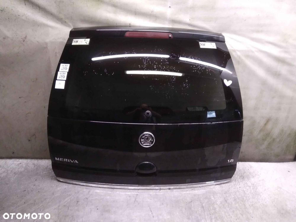 / KLAPA TYŁ TYLNA BAGAŻNIKA OPEL MERIVA A 1 I LIFT FL Z20R CZARNA - 1