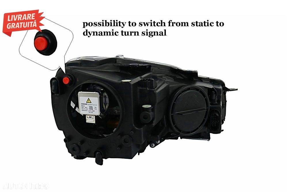 Faruri Osram LED Crom LEDriving Semnal Dinamic si Grila Centrala VW Golf 6 VI (200- livrare gratuita - 9
