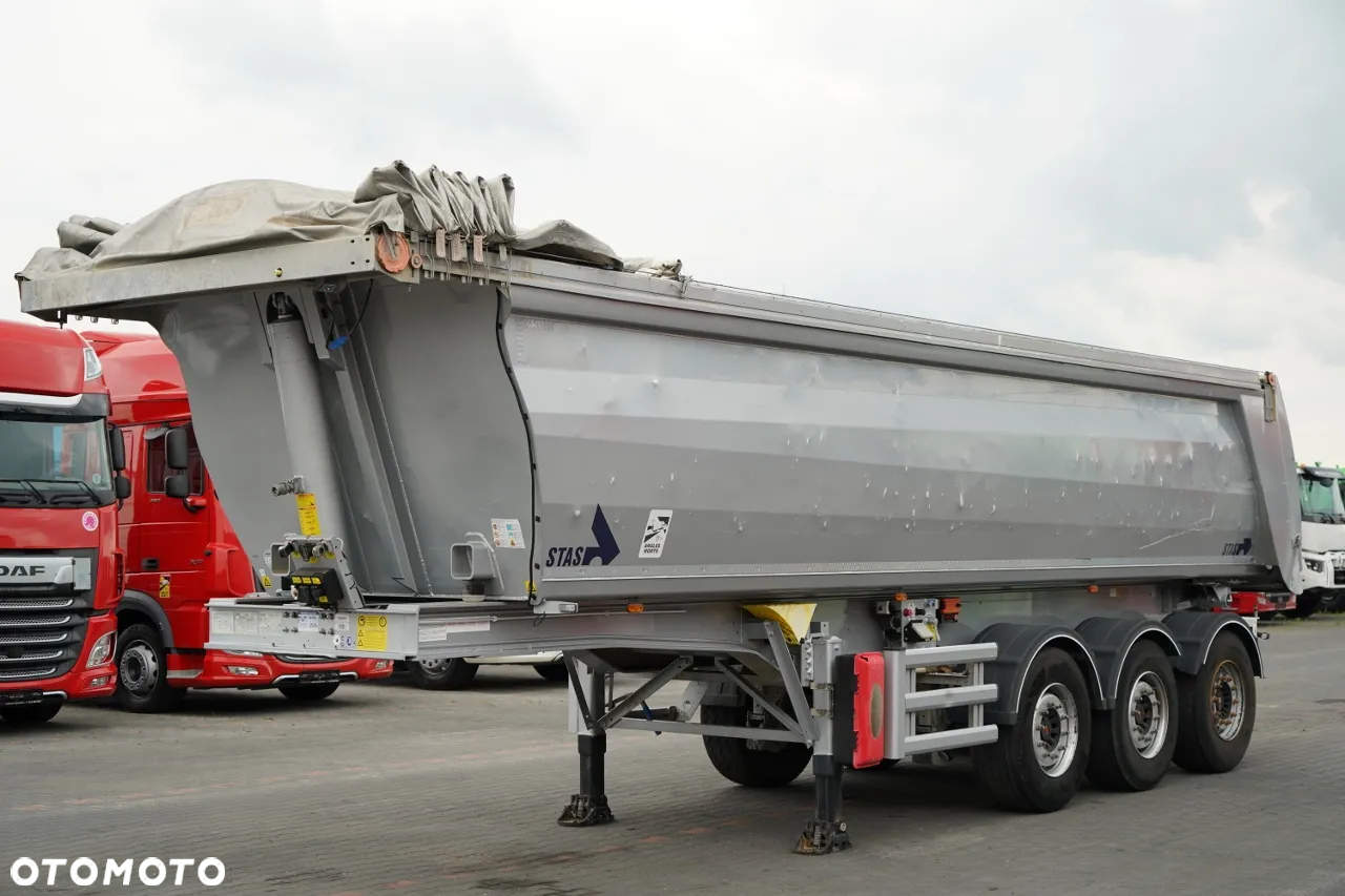 Stas WYWROTKA / 26m3 / ALUMINIOWA / OŚ PONOSZONA / SKRĘTNA / OSIE SAF - 3