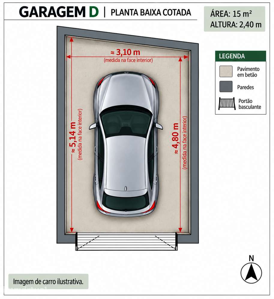 GARAGEM À VENDA NO CENTRO DA FIGUEIRA DA FOZ (GARAGEM D) - Grande imagem: 4/4