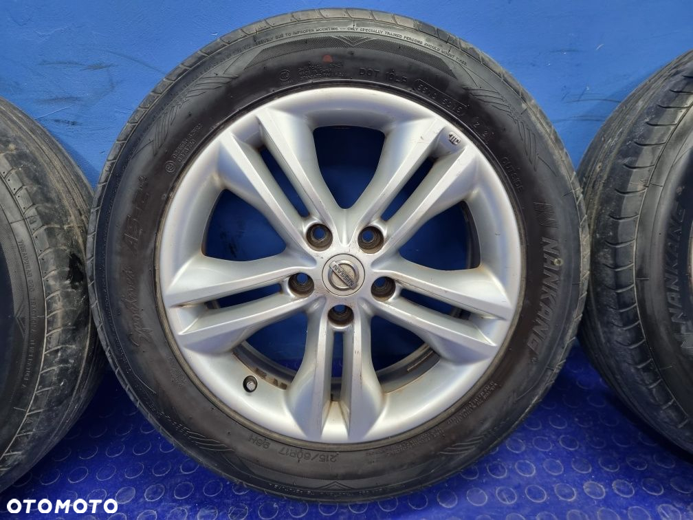 KOMPLET Felg aluminiowych NISSAN Qashqai J10 17 6,5J ET 40 5x114,3 OEM - 4