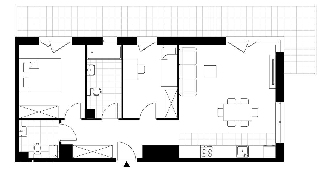 3-pokojowe mieszkanie 64m2 + balkon - Pełny obrazek: 3/14