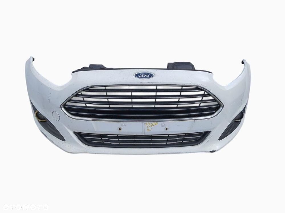 ZDERZAK PRZÓD PRZEDNI HALOGENY FORD FIESTA MK7 LIFT BIAŁY HC KOD - 1