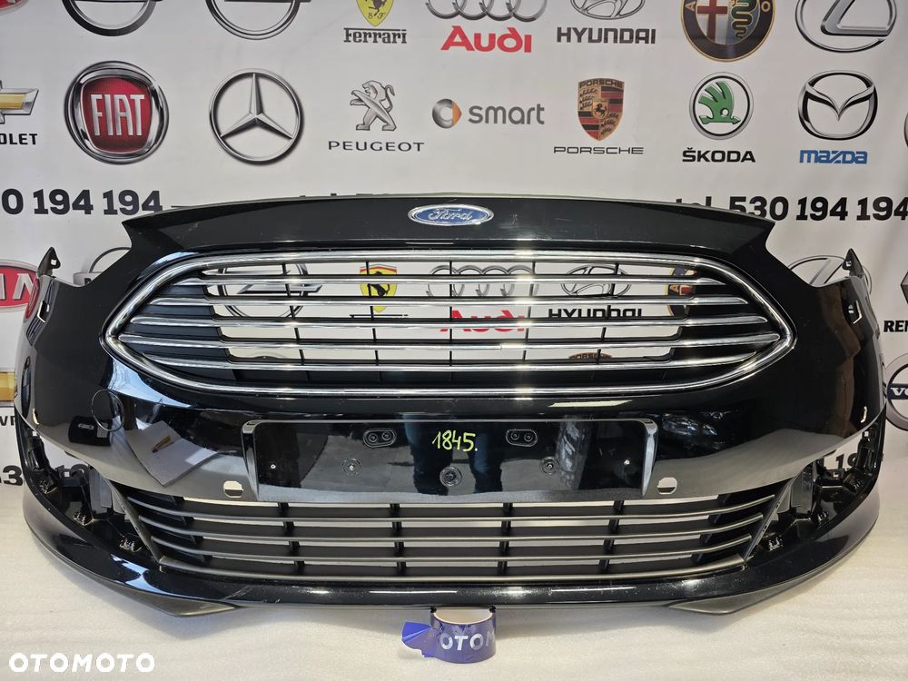 FORD C-MAX MK2 II LIFT 14- ZDERZAK PRZEDNI PRZÓD NA SPRYSKI + 6xPDC + GRILL GÓRNE WZMOCNIENIE ZDERZAKA ORAZ KRATKA ŚRODKOWA NR F1CBR17757A , NR AUKCJI NZ1844 - 1