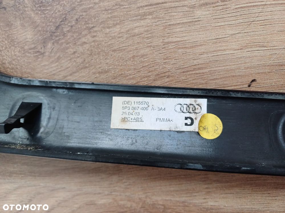Listwa boczna Audi A3 grafit połysk drzwi lewe - 7
