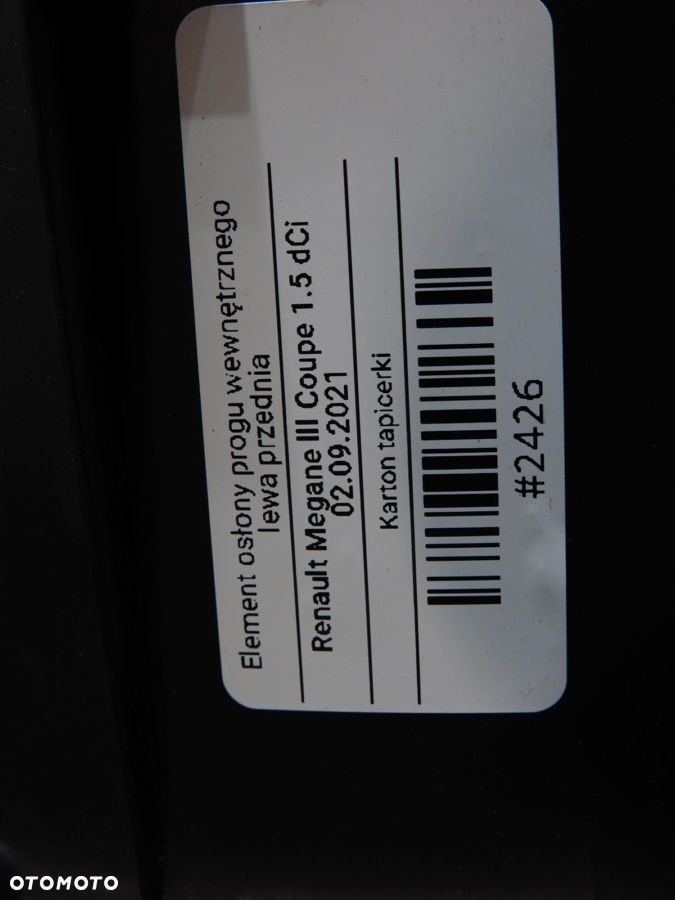 OSŁONA PROGU LEWY PRZÓD RENAULT MEGANE III - 9