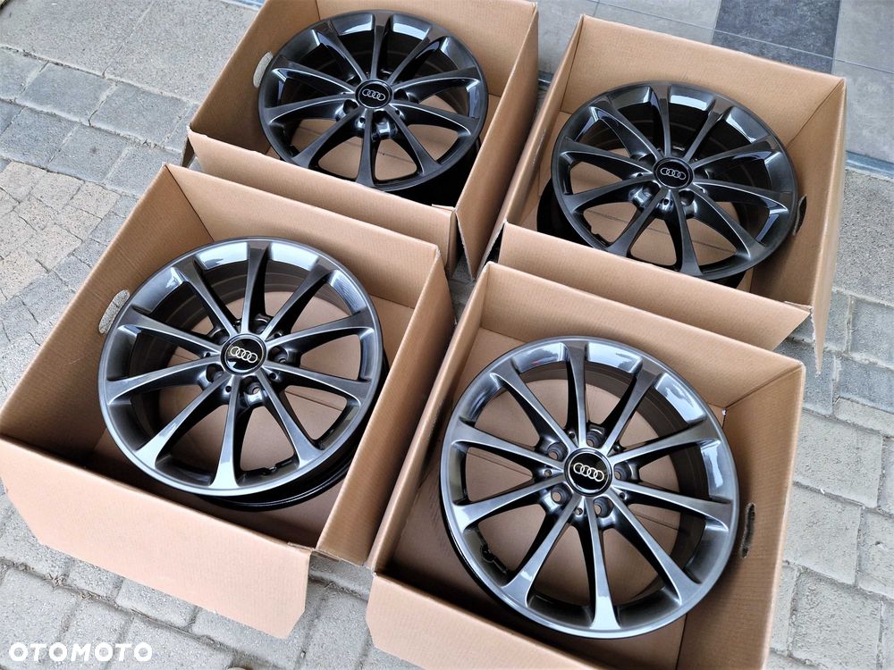 Alufelgi 17 5x112 Audi A3 A4 Q2 Q3 Seat Leon Exeo Altea Ateca Chrom Shadow ! 731# - 6